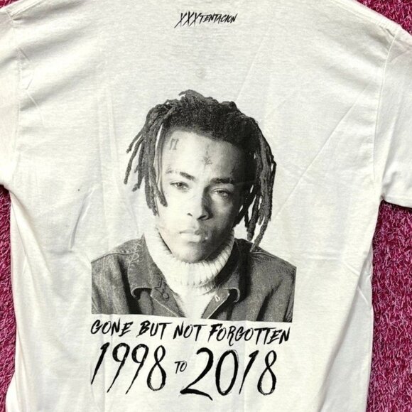 XXXTentacion Gone But Not Forgotten Tribute Rap Tee Small - Picture 2 of 6